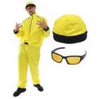 I LOVE FANCY DRESS 90's Rapper Costume - Yellow Hat & Glasses