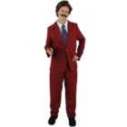 I LOVE FANCY DRESS Burgundy News Anchor Costume