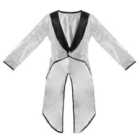 I LOVE FANCY DRESS Silver Sequin Tailcoat