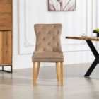 Artemis Home Rodero Velvet Fabric Dining Chairs - Set of 2 - Brown