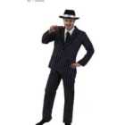 I LOVE FANCY DRESS Black Pinstripe Suit Costume (2XL)