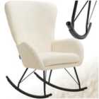 tectake Rocking Chair Swing - armchair with steel runners and thick padding