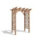 Dunster House Wooden Corner Pergola Arch With Trellis Lattice 1.8M X 1.4M Jasmine