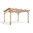 Dunster House Wooden Pergola Garden Plants Frame Utopia 3M X 3M (10' X 10')