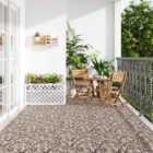 Garden Sanctuary 6Pcs Interlocking Stone Deck Tiles - Multicolored