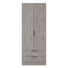 Welcome Furniutre Hirato 2 Door 2 Drawer Wardrobe - Ready Assembled