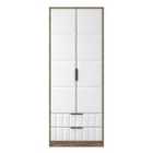 Welcome Furniutre New York 2 Door Robe 2 Drawer Robe - Ready Assembled