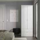 Welcome Furniutre Las Vegas 2 Door Robe 2 Drawer Robe - Ready Assembled