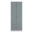 Welcome Furniutre San Jose 2 Door Robe 2 Drawer Robe - Ready Assembled