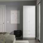 Welcome Furniutre Nashville 2 Door Robe 2 Drawer Robe - Ready Assembled