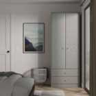 Welcome Furniutre San Jose 2 Door Robe 2 Drawer Robe - Ready Assembled