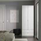 Welcome Furniutre Las Vegas 2 Door Robe 2 Drawer Robe - Ready Assembled