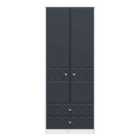 Welcome Furniutre San Jose 2 Door Robe 2 Drawer Robe - Ready Assembled