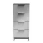 Welcome Furniutre Plymouth 4 Drawer Tallboy - Ready Assembled