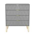 Welcome Furniutre Copenhagagen 4 Drawer Chest - Ready Assembled