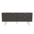 Welcome Furniutre Hirato 2 Drawer 2 Door Wide Sideboard - Ready Assembled