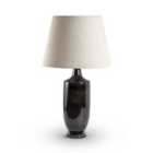 Elm Home And Garden Living Room & Bedroom Bedside Table Lamp - Black, Brown