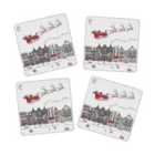 Victoria Eggs Set of 4 Santa?s Sleigh Coasters