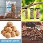 Thompson & Morgan Gift Bird Feeder Triple Pack And Feed Bundle