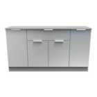 Welcome Furniutre Plymouth 4 Door 1 Drawer Wide Unit - Ready Assembled