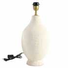 Paper Mache Sculptural Table Lamp (without Shade)