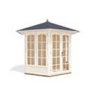 Dunster House Wooden Summerhouse 2.5 X 2 Metres Hexagonal Sun Room Vantage 250