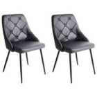 Beliani Desk Chair Swivel Rotterdam Faux Leather Black