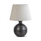 Elm Home And Garden Living Room Bedroom Bedside Table Lamp - Antique Bronze, Silver Grey