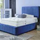 Ds Living Savoy Bed - Kingsize - 5Ft - Blue