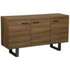 Beliani Cabinet TIMBER Dark Brown