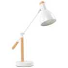 Beliani Desk Lamp PECKOS Adjustable Metal White