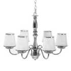 Beliani Chandelier Bradano Metal Silver
