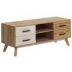 Beliani TV Stand FLORIDA Light Brown