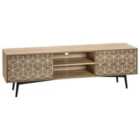 Beliani TV Stand TORVI Light Brown