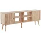 Beliani TV Stand CHANDLER Wood Light Brown