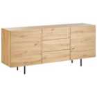 Beliani 2 Door Sideboard KENORA Light Brown