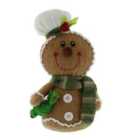 Festive 25cm Chef Gingerbread Wearing Red Battery Operatedw With Sweet