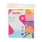 Sorbo Microfibre Cloths Pastel Prints 5Pc