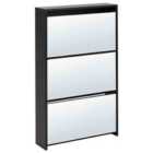 Beliani Shoe Storage Cabinet MIDFIELD Black