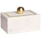 Beliani Trinket Box CHALANDRI Stone White