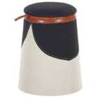 Beliani Kids Storage Pouffe APACHE Faux Linen Beige