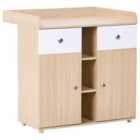 Beliani Changing Table Dresser DELISLE Light Brown