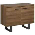 Beliani Cabinet TIMBER Dark Brown