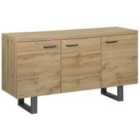 Beliani Cabinet TIMBER Light Brown