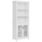 Beliani Glass Display Cabinet LUSBY 75 cm White