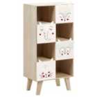 Beliani 4 Tier Bookcase RUPERT 79 cm Light Brown