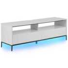 Beliani TV Stand LED SYDNEY White