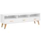 Beliani TV Stand LIBERTY White