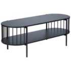 Beliani TV Stand OREANA Black