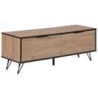 Beliani TV Stand HALSTON Brown/ Black